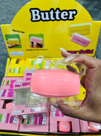China 72Pack Needoh Cute Flour-filled TPR Yellow Butter Pink Strawberry Squishy Butter Stick Stress Relief Fidget Toy-CNLCA