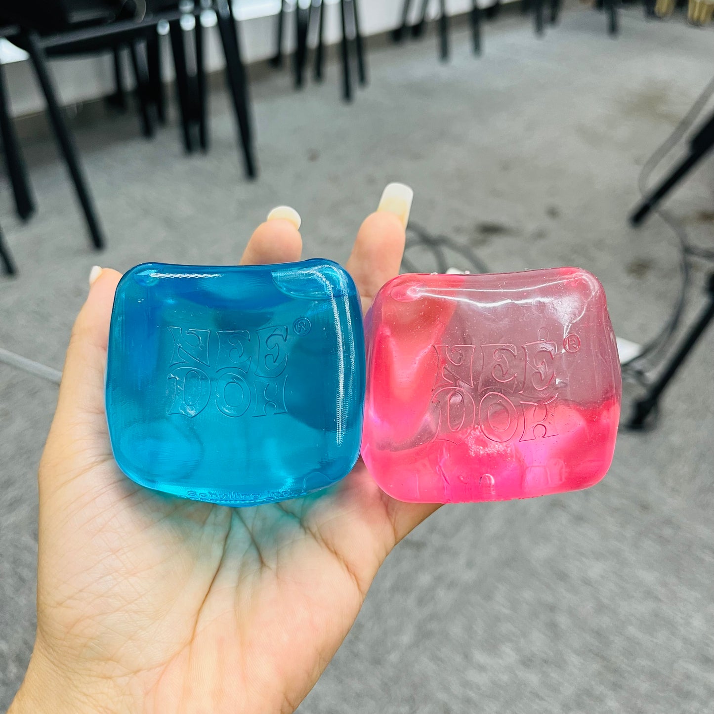 Nice Cube Super Solid Squish Fidget Toy 5.5cm Water Cube Stress Relief Squeeze Sensory Toy for Kids Adults-CNLCA