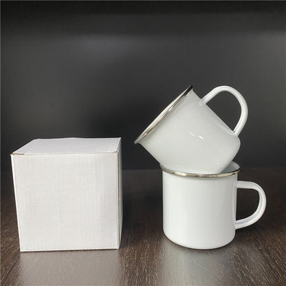 11oz White Blank Sublimation Enamel Cup Mug 48pc/case-CNLCA