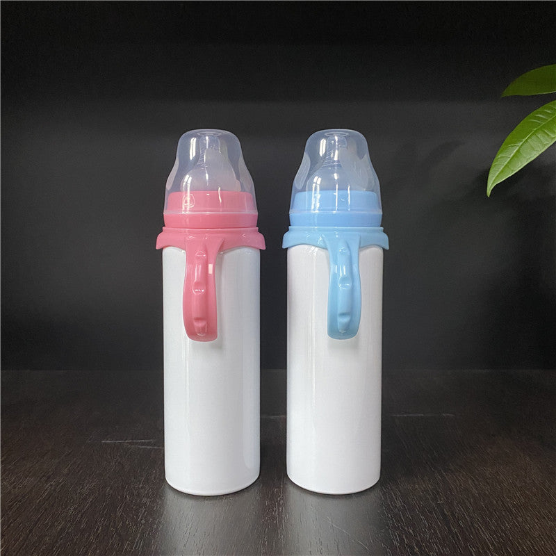 8oz 240ml Baby Kids White Blank Sublimation Insulated Feeding Bottle 40pc/case-CNLCA