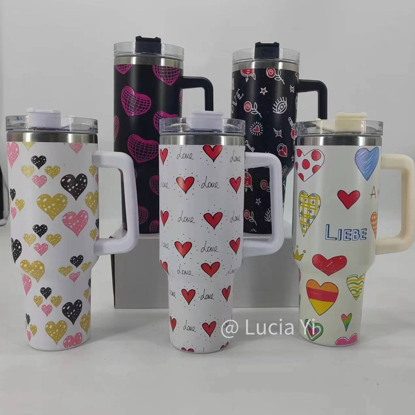 2024 Newest Valentine's Day 40oz Stainless Steel Tumbler Travel Mug -CNLCA