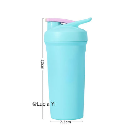 24oz Stainless Steel Portable Coffee Cup Outdoor Camping Milkshake Shaker Tumbler Stanley Style Blender Bottle for Laser Engrave-CNLCA