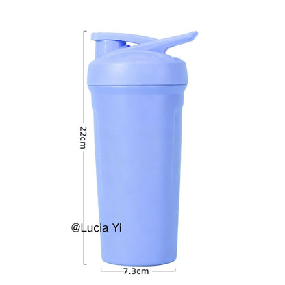 24oz Stainless Steel Portable Coffee Cup Outdoor Camping Milkshake Shaker Tumbler Stanley Style Blender Bottle for Laser Engrave-CNLCA