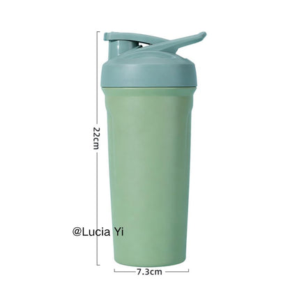 24oz Stainless Steel Portable Coffee Cup Outdoor Camping Milkshake Shaker Tumbler Stanley Style Blender Bottle for Laser Engrave-CNLCA