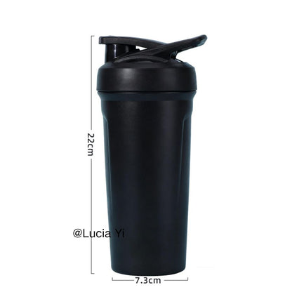 24oz Stainless Steel Portable Coffee Cup Outdoor Camping Milkshake Shaker Tumbler Stanley Style Blender Bottle for Laser Engrave-CNLCA