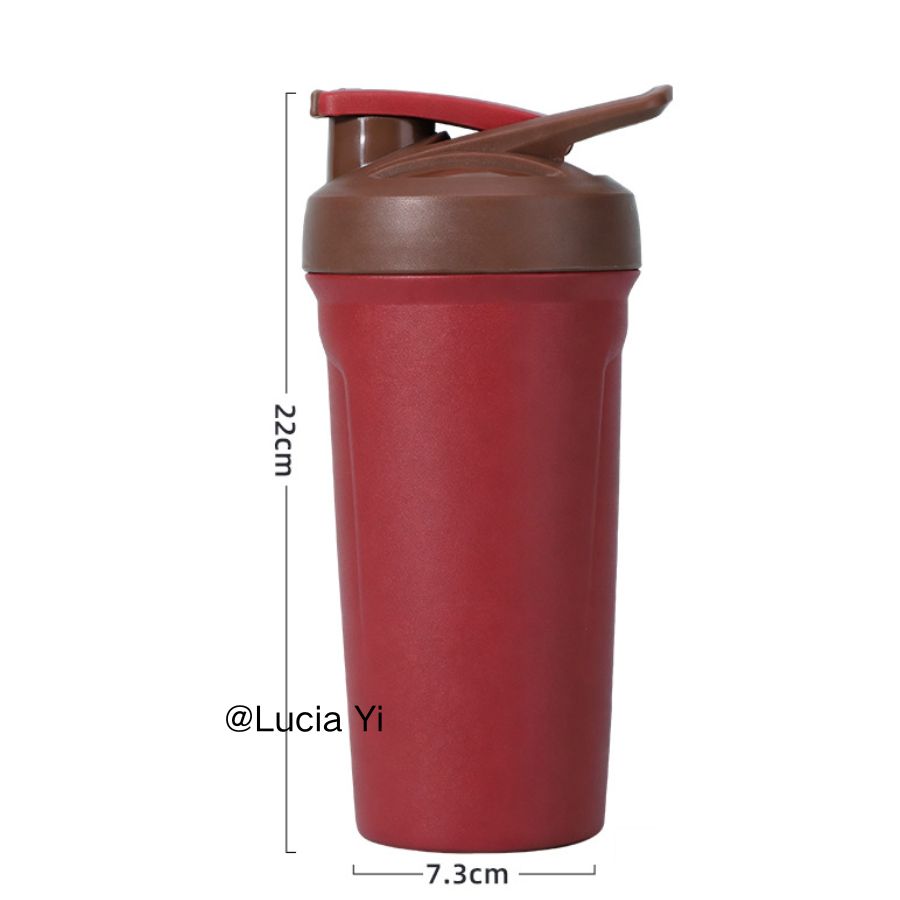 24oz Stainless Steel Portable Coffee Cup Outdoor Camping Milkshake Shaker Tumbler Stanley Style Blender Bottle for Laser Engrave-CNLCA