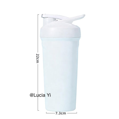 24oz Stainless Steel Portable Coffee Cup Outdoor Camping Milkshake Shaker Tumbler Stanley Style Blender Bottle for Laser Engrave-CNLCA