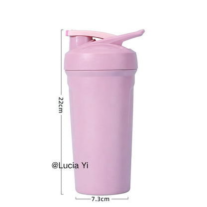 24oz Stainless Steel Portable Coffee Cup Outdoor Camping Milkshake Shaker Tumbler Stanley Style Blender Bottle for Laser Engrave-CNLCA