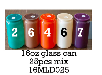 16oz Solid Colored Blank Sublimation Beer Glass Cans For Autumn and Winter-CNLCA