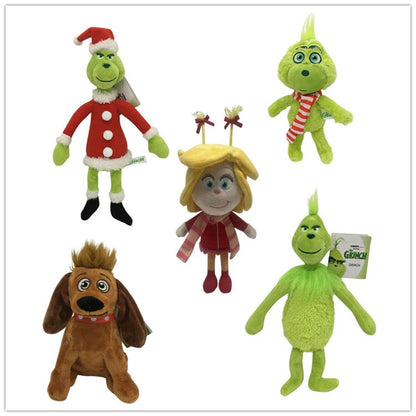 Sublimation Grinch Dolls Grinch Girl Dog Doll for Christmas-CNLCA