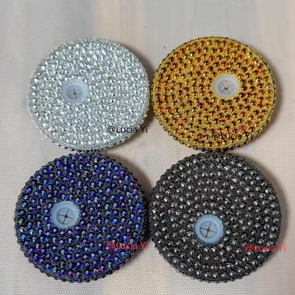 Pick Colors Plastic Acrylic Rhinestone Bling Lids for 16oz Glass Can-USLCA