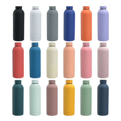 350ml 500ml Rubber Paint Stainless Steel Water Bottle for Laser-CNLCA