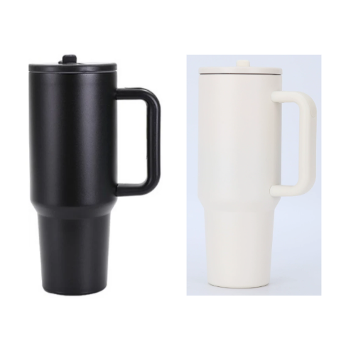 30oz 40oz Powder Coated Stainless Steel Flip Straw Lid Tumbler-CNLCA
