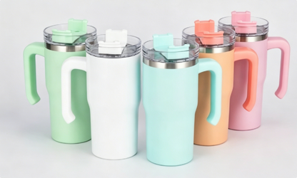 20oz Macaron Blank Sublimation Tumblers With Handle 25pc/case-CNLCA