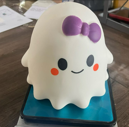 24Pack CRAZY FUN Style 13.5*13cm Cute Halloween Ghost Squishy Jumbo Large Soft Stress Relief Fidget Sensory Squeeze Toy-CNLCA