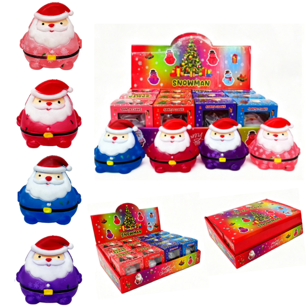 72Pack Little Red Riding Hood Santa Claus Squish Christmas Xmas Santa Squishy Squeeze Fidget Toys-CNLCA