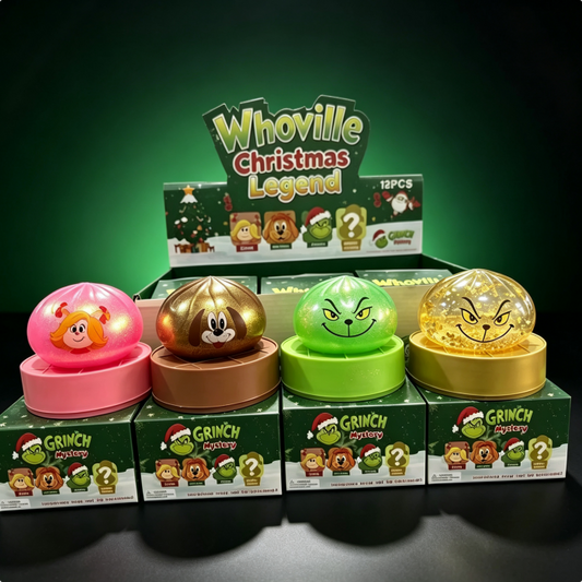 72Pack 8.5cm Christmas Cindy‑Lou Who Max Grinch Mystery Dumpling Squishy-CNLCA