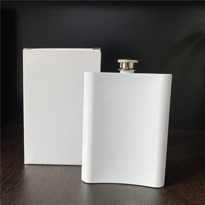 8oz White Blank Sublimation Mini Stainless Steel Tumbler Bottle Hip Flask 100pc/case-CNLCA