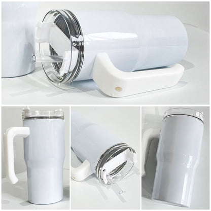 20oz White Sublimation Tumblers With Handle 25pc/case-CNLCA