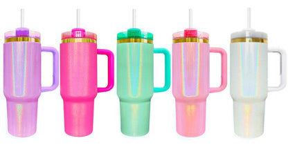 40oz H2.0 Shimmer Glitter Gold Underneath Plated Sublimation Quencher Tumbler For Sublimation/Laser Engraving -CNLCA