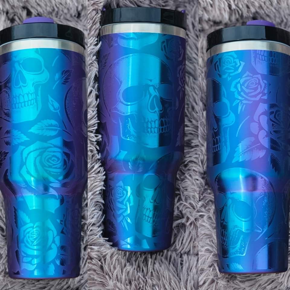 40oz H2.0 Prism Style Quencher Tumbler With Straw For Laser Engraving -CNLCA