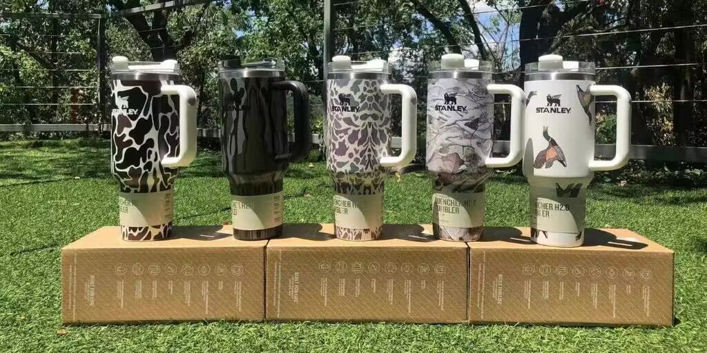 30oz/40oz H2.0 Modern Camo Southern Tumblers Stainless Steel Quencher Tumblers-CNLCA