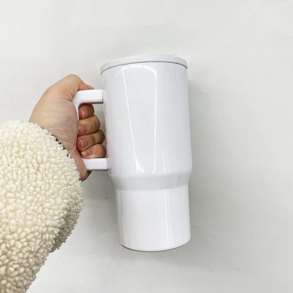 20oz White Blank Sublimation Glow In Dark School Kids Tumbler With Leak Proof Lid-CNLCA