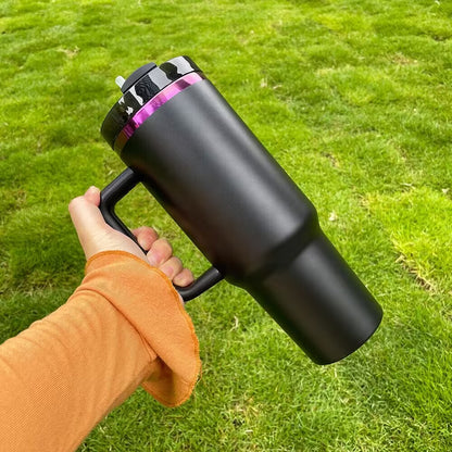 💜40oz Purple Underneath Powder Coated H2.0 Quencher Tumblers For Laser Engraving -CNLCA