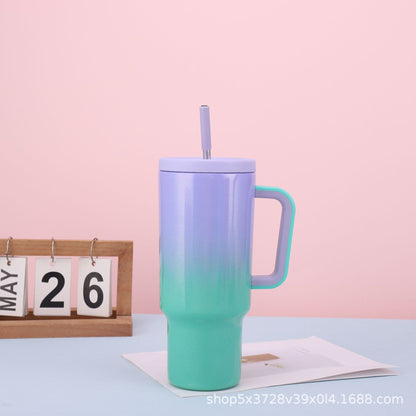 40oz Shimmer Colorful Quencher Tumblers With Straw And Lid-CNLCA