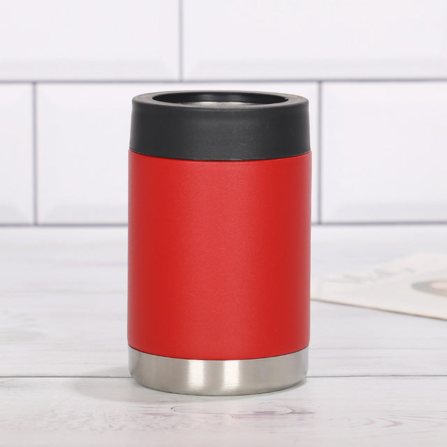 12oz Powder Coated Stainless Steel Can Cooler -CNLCA