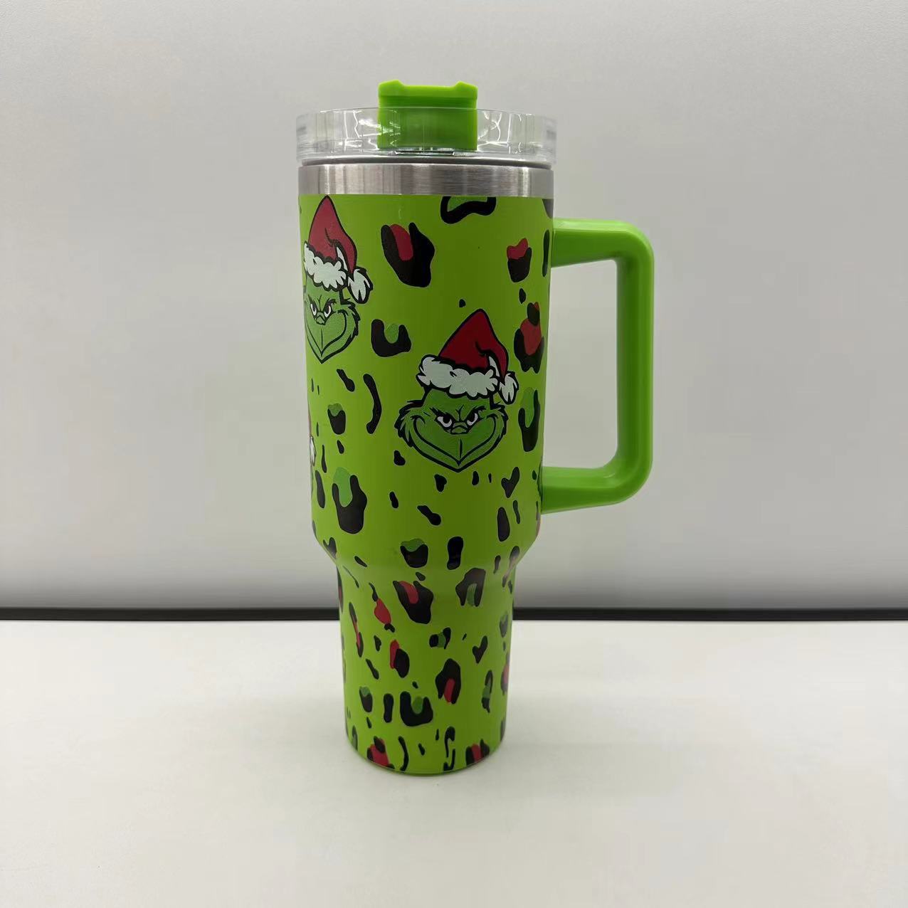 Christmas Grinch 40oz Tumbler WIth Handle-Mix Colors Randomly-CNLCA