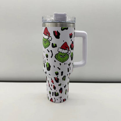 Christmas Grinch 40oz Tumbler WIth Handle-Mix Colors Randomly-CNLCA