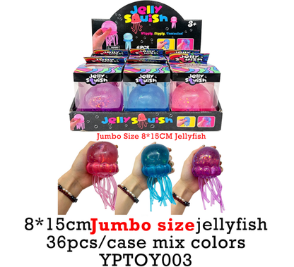 8*15cm Jumbo Size Jelly Fish Squishy Jellyfish Fidget Toy for Anxiety Relief-CNLCA