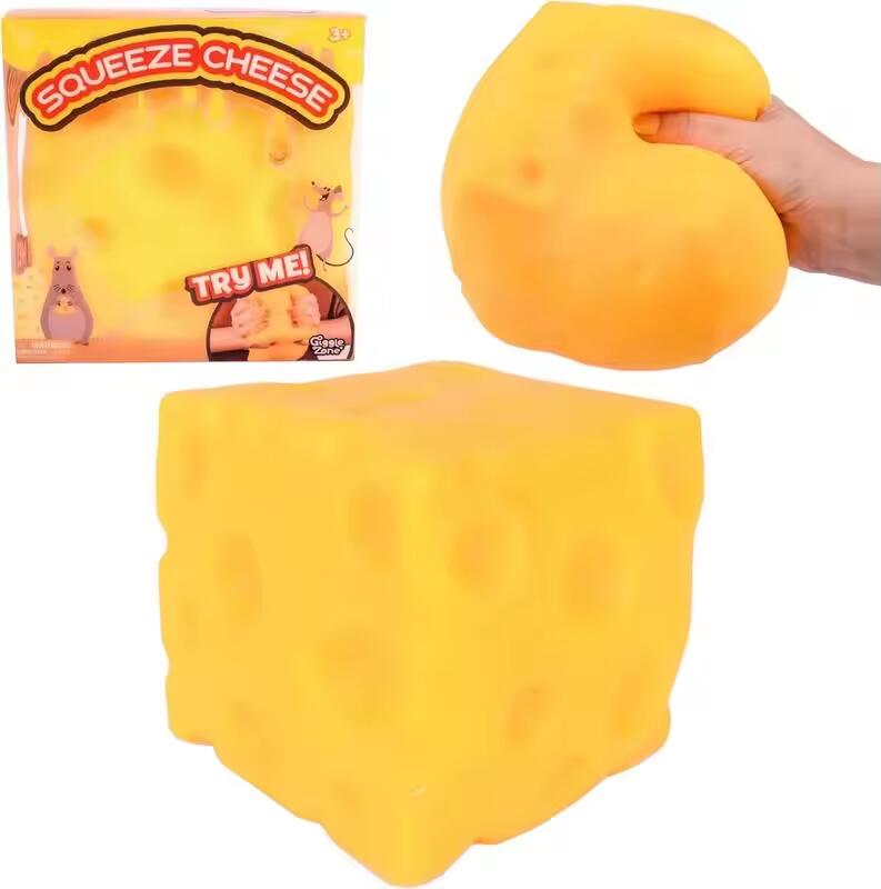 10cm Realistic Swiss Cheese Squish Toy Soft Anti-Anxiety Squishy Sensory Fidget Gift-CNLCA