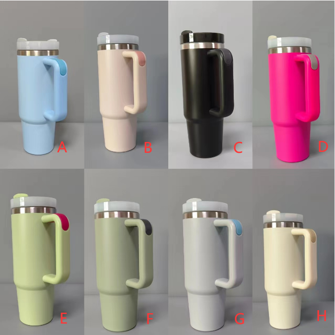 30oz Stanley Style Powder Coated Tumblers With Handle 20pc/case-CNLCA