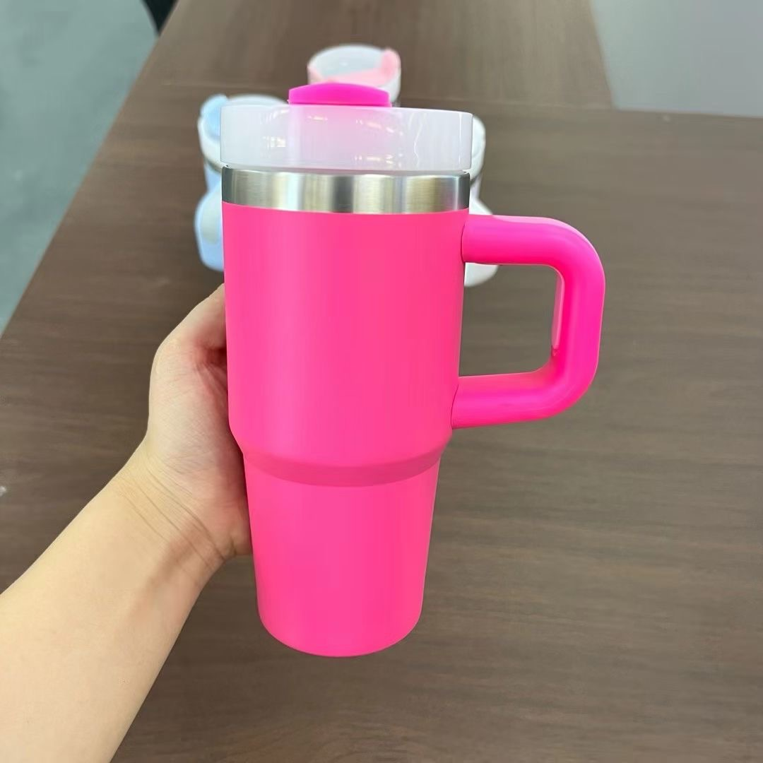 14oz Kids Baby Macaron Colored Powder Coated Handle Tumbler for Laser -CNLCA
