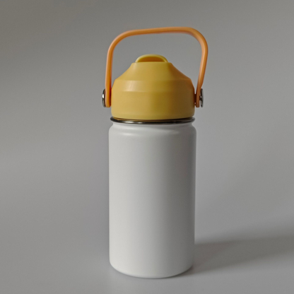 12oz Powder Coated Flip Straw Lids Tumbler Bottle For Laser Engraving-CNLCA