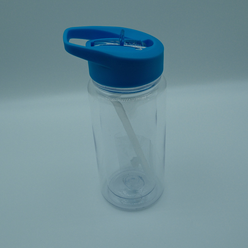 10oz Double Wall Blank Snow Globe Tumbler Kids Flip Straw Plastic Cup Water Bottle-CNLCA