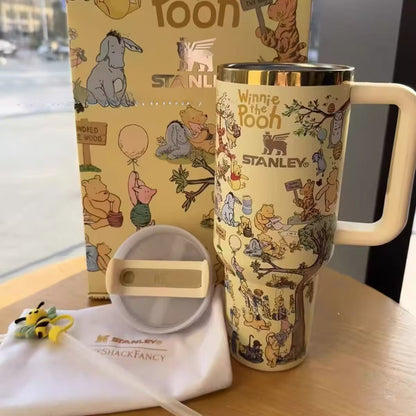 40oz Winnie the Pooh Stanley Style Quencher Tumbler-CNLCA