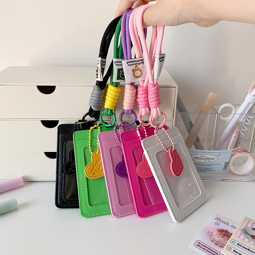 Colorful Company Name Work ID Card Holder Student Card Case-CNLCA