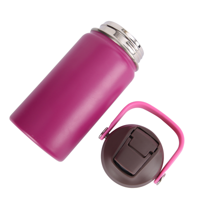 12oz Powder Coated Flip Straw Lids Tumbler Bottle For Laser Engraving-CNLCA