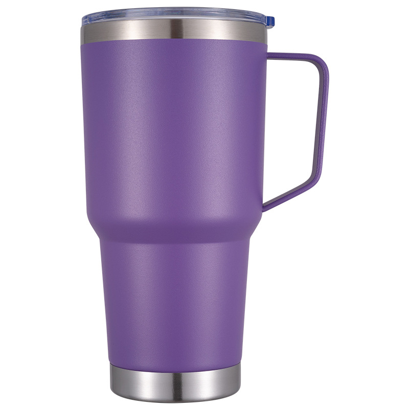 20oz 30oz Powder Coated Tumbler with Handle for Laser Engraving-CNLCA