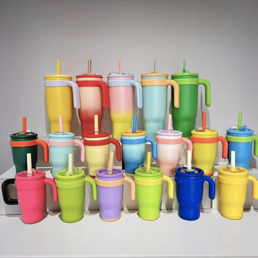 14oz Colored Kids Leak Proof Tumblers School Mugs For Laser Engraving-CNLCA