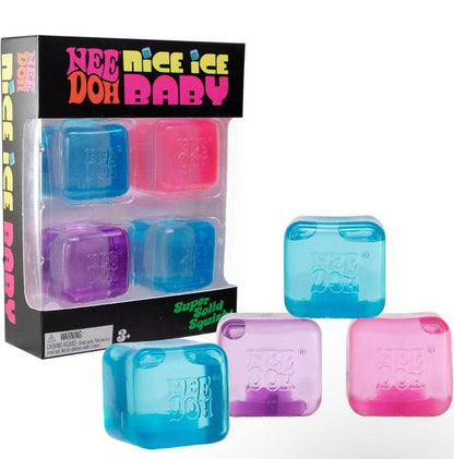 NeeDoh Mini Baby Nice Ice Cube Sensory Squeeze Toy Sets Stress Relief Fidget Cube Squishy Toy-CNLCA