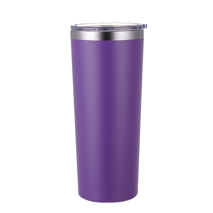22oz Muti Colors Powder Coated Stainless Steel Car Tumbler For Laser Engrave-CNLCA