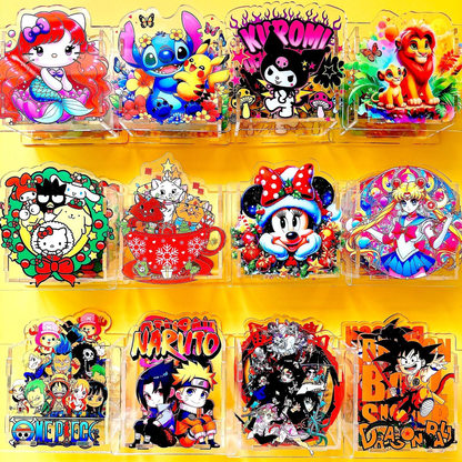 Cartoon-themed Creative Gift Makeup Case Acrylic Pen Holder Stationery Box-CNLCA