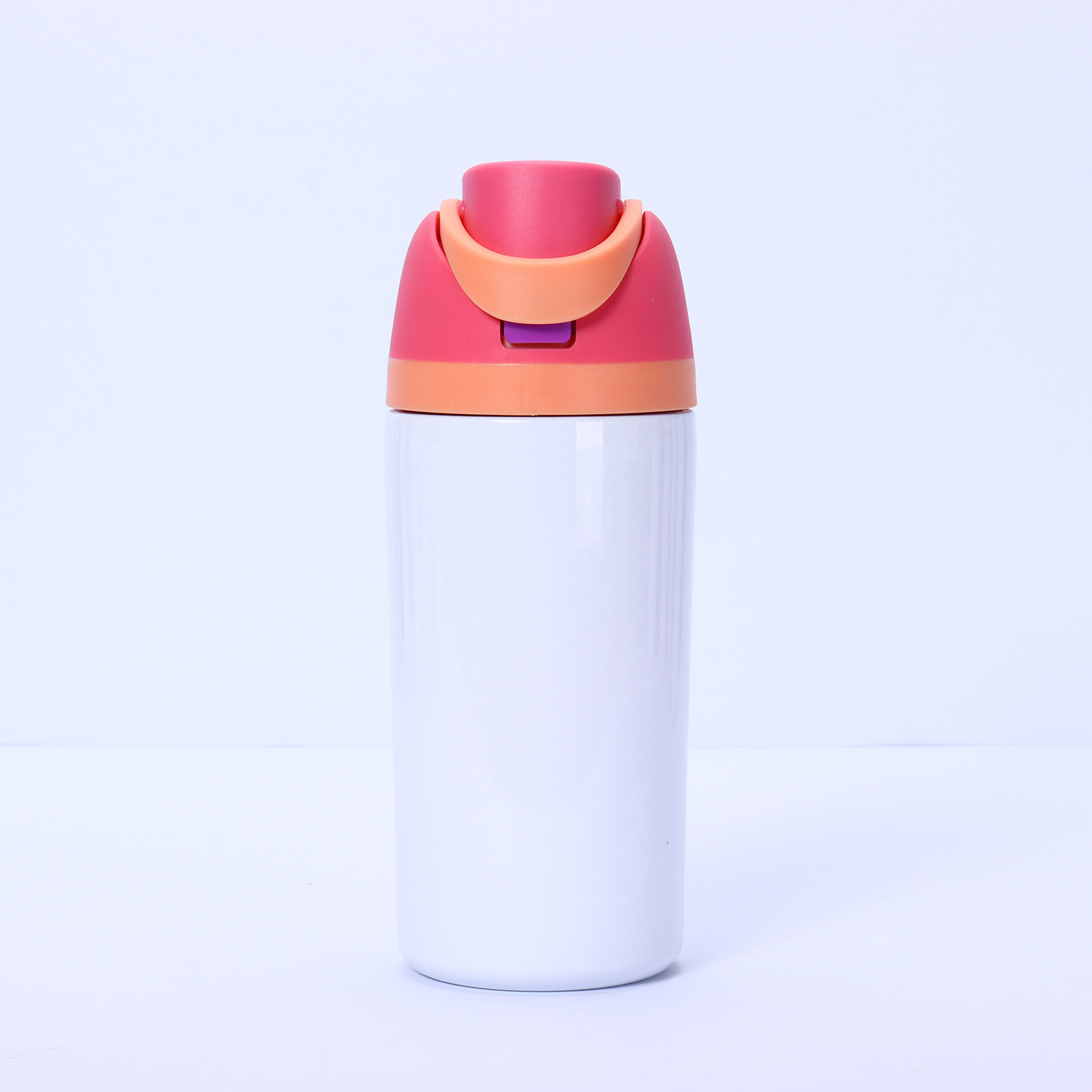 16oz/19oz/24oz/32oz Flip Straw Lid White Sublimation Stainless Steel Sports Owala Style Water Bottle-CNLCA