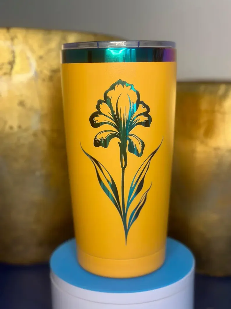 20oz Rainbow Plated Powder Coated Tumbler for Laser Engraved-CNLCA