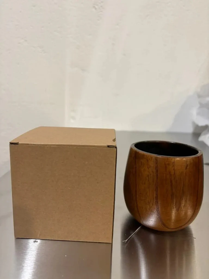 50Pack 350ml Wood Whiskey Cup Charred Oak Whiskey Glass Bourbon-Whiskey Cups for Laser-CNLCA