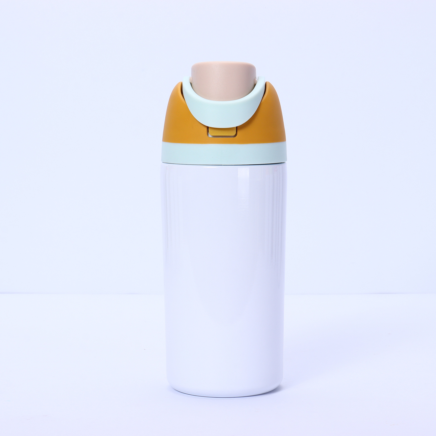 16oz/19oz/24oz/32oz Flip Straw Lid White Sublimation Stainless Steel Sports Owala Style Water Bottle-CNLCA